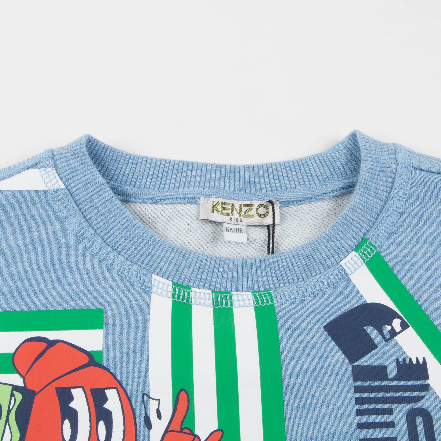 Boys Marl Light Blue Cotton Sweater
