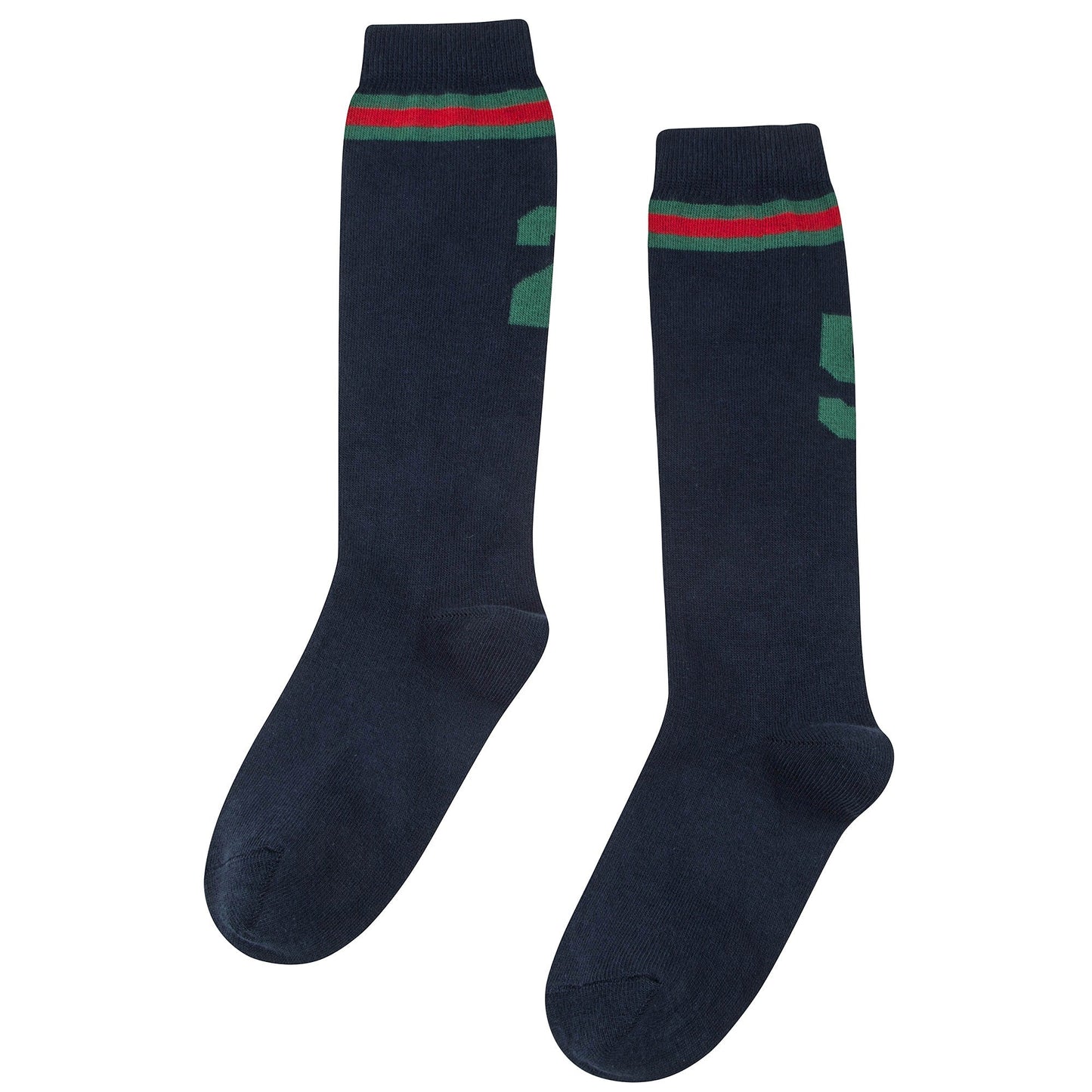 Boys Navy & Dark Green Socks