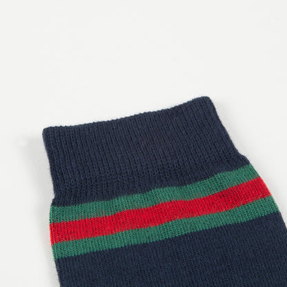 Boys Navy & Dark Green Socks
