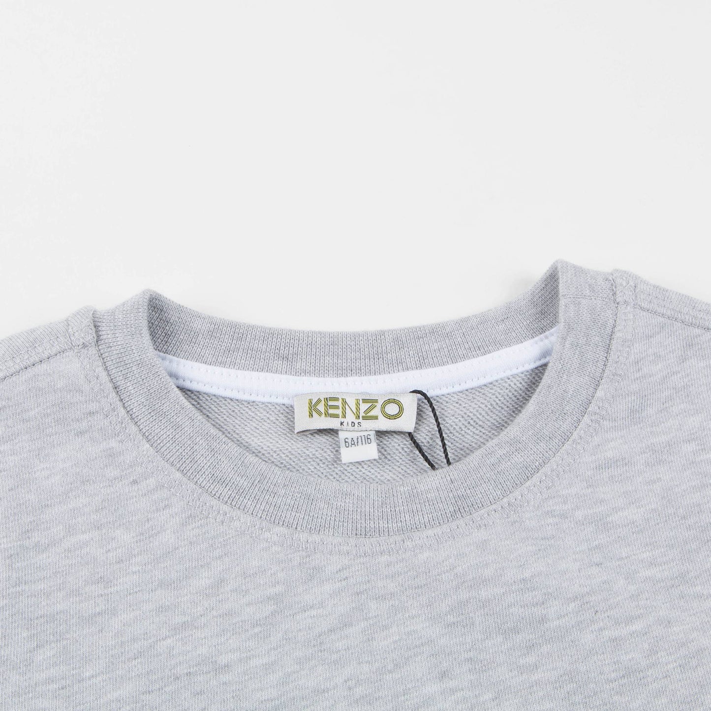 Boys Marl Grey Logo Cotton Sweater