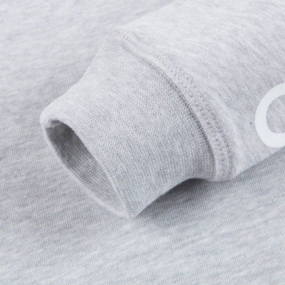 Boys Marl Grey Logo Cotton Sweater