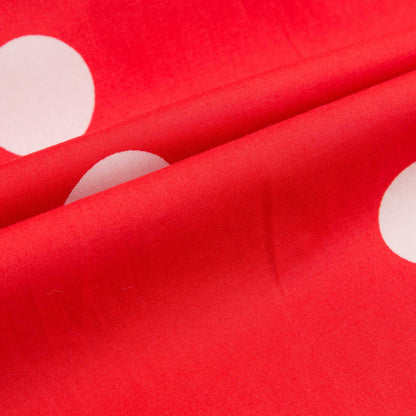 Girls Red Dot Woven Sailor Organic Cotton Dress