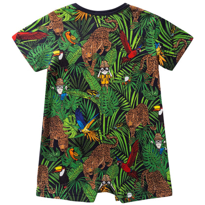 Baby Boys Green Babysuit