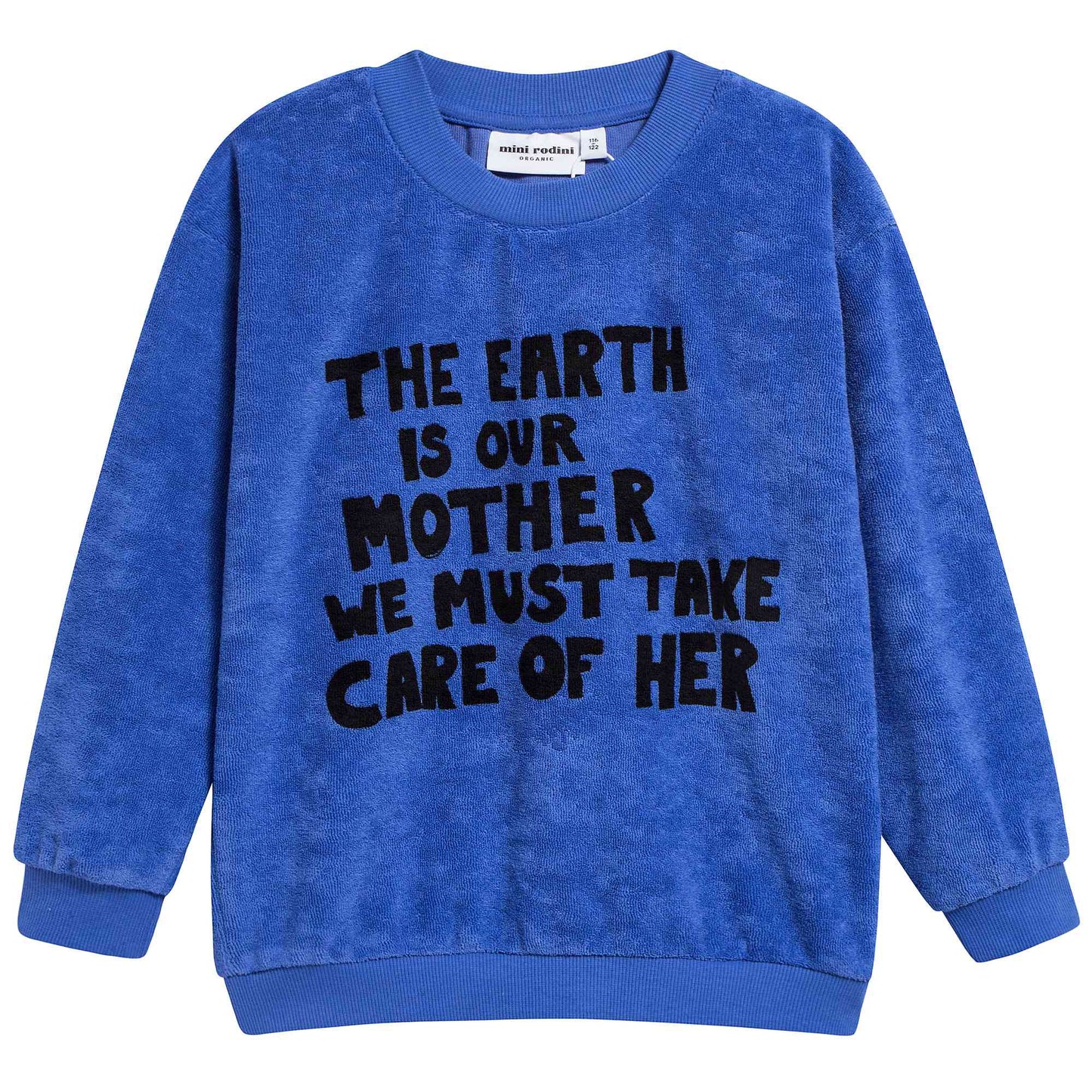 Girls Blue Organic Cotton Sweatshirt