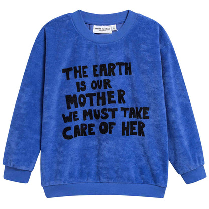 Girls Blue Organic Cotton Sweatshirt