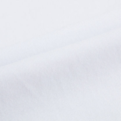 Baby White Cotton T-shirt With Check Pocket