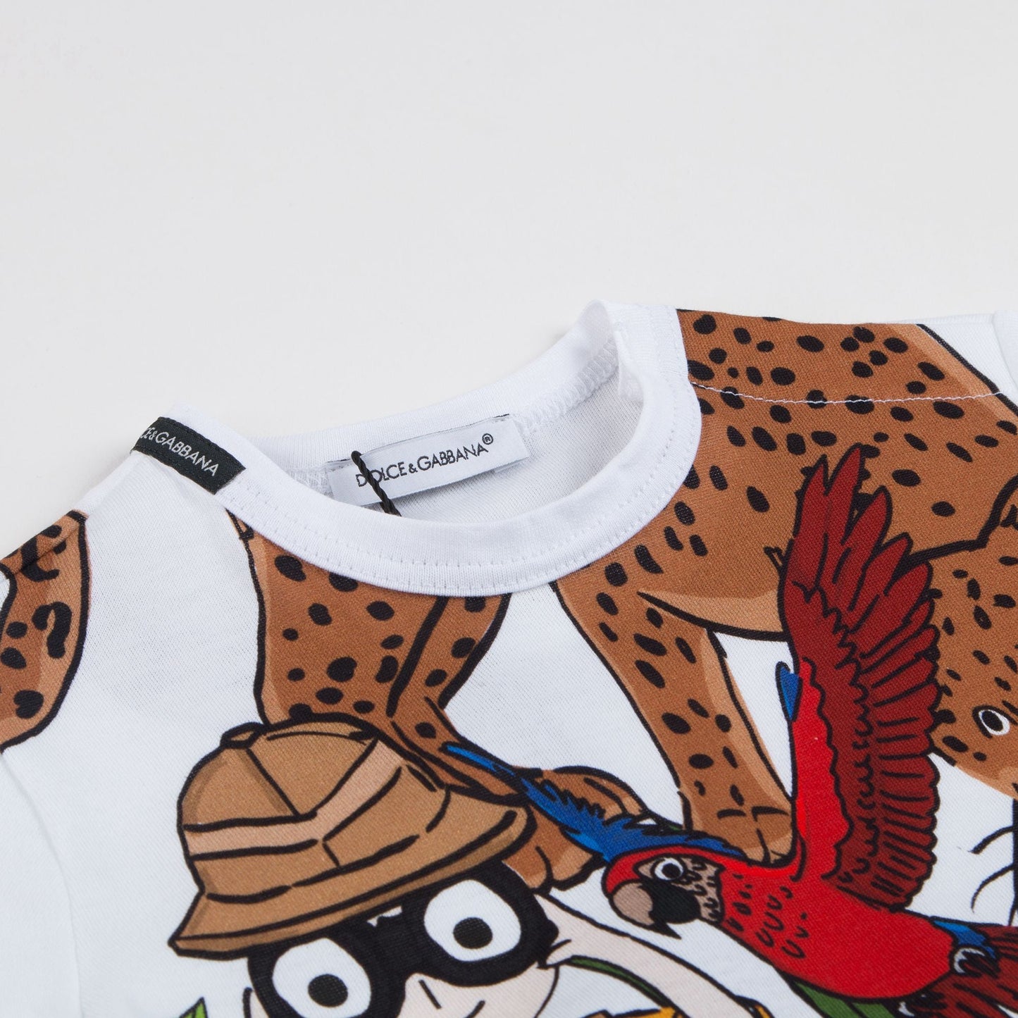 Baby Boys White Cotton T-shirt
