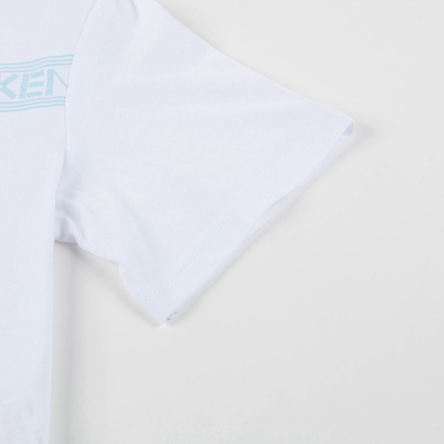 Girls White Logo Cotton T-shirt
