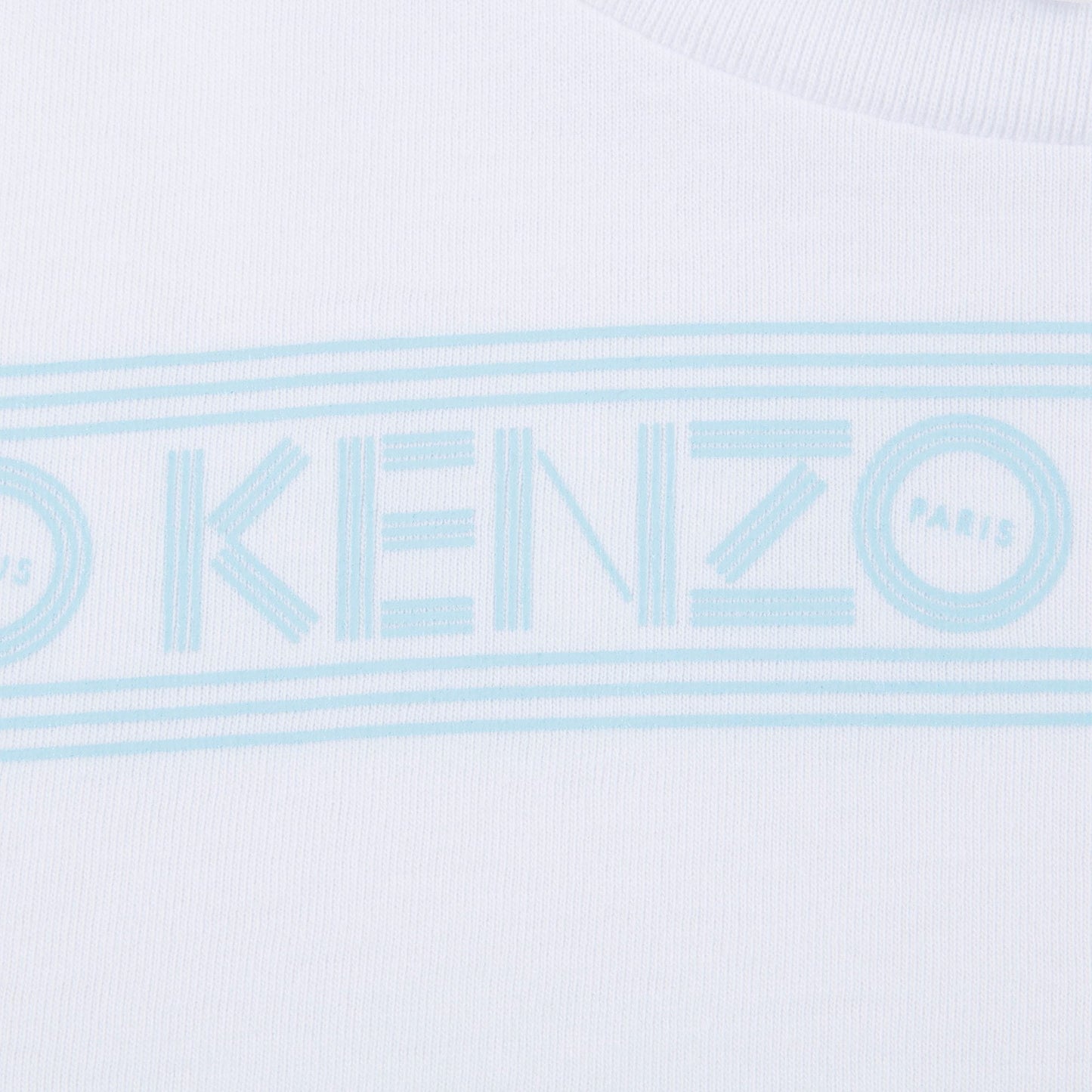 Girls White Logo Cotton T-shirt
