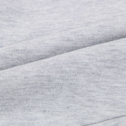Girls Marl Grey Cotton Printed Dress