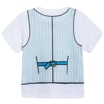 Baby Boys White Printed T-shirt