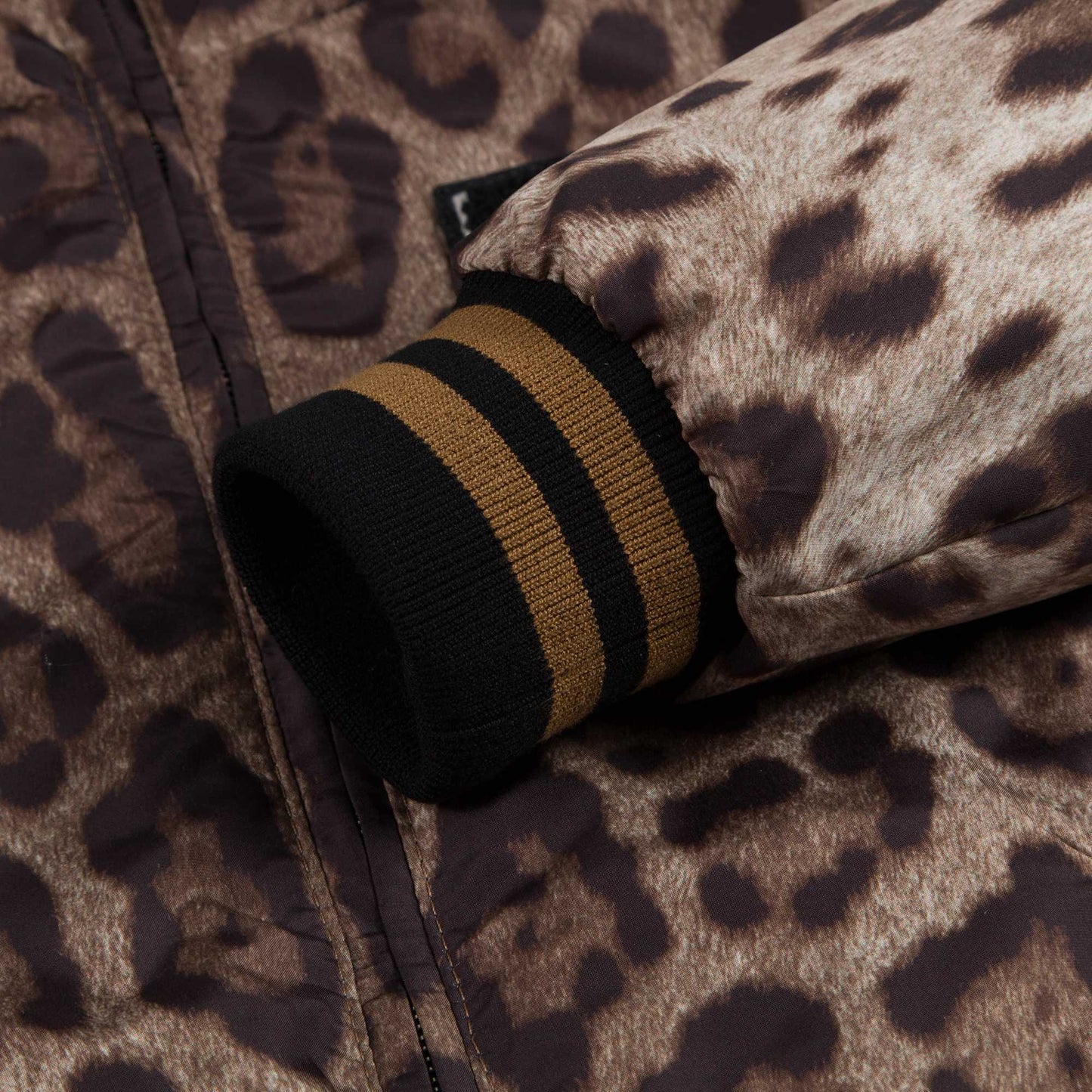 男童黑色&黄色条纹双面外套