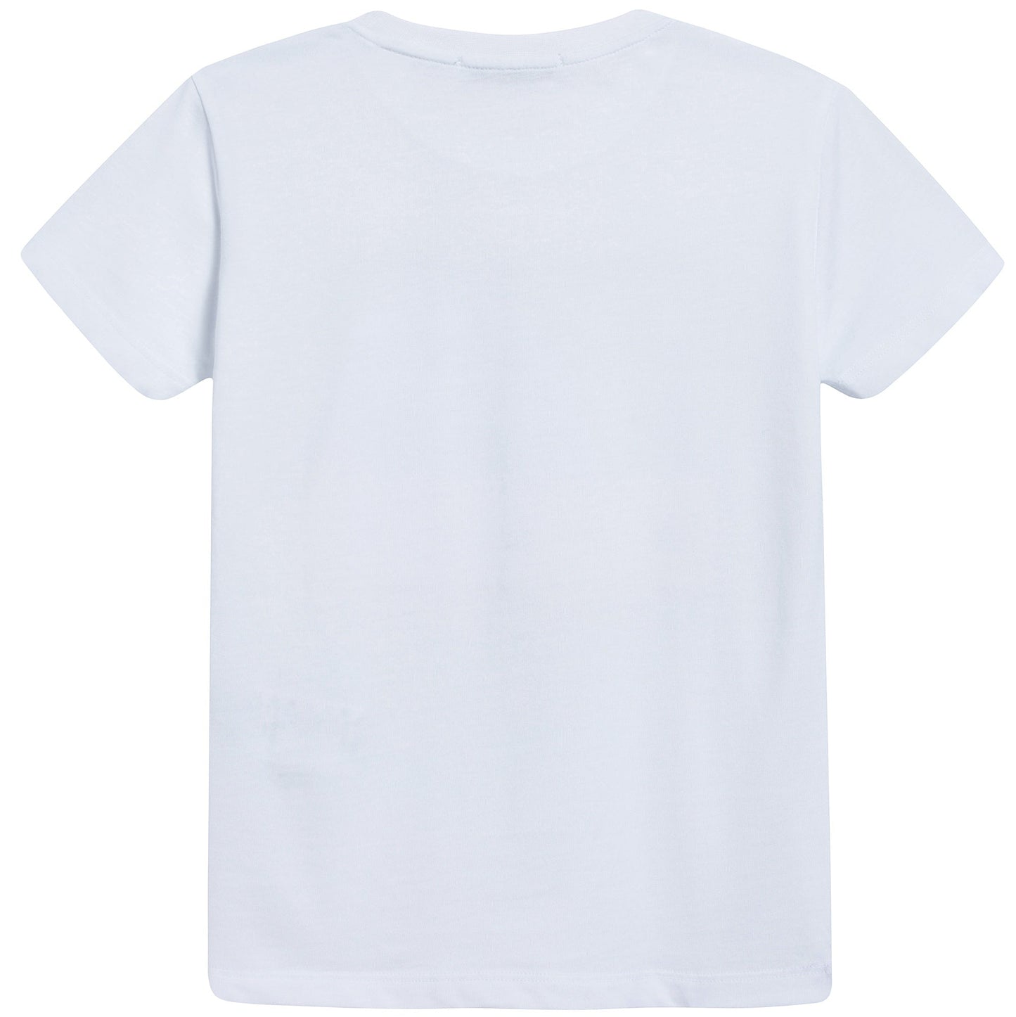 Boys White Cotton Jersey T-shirt