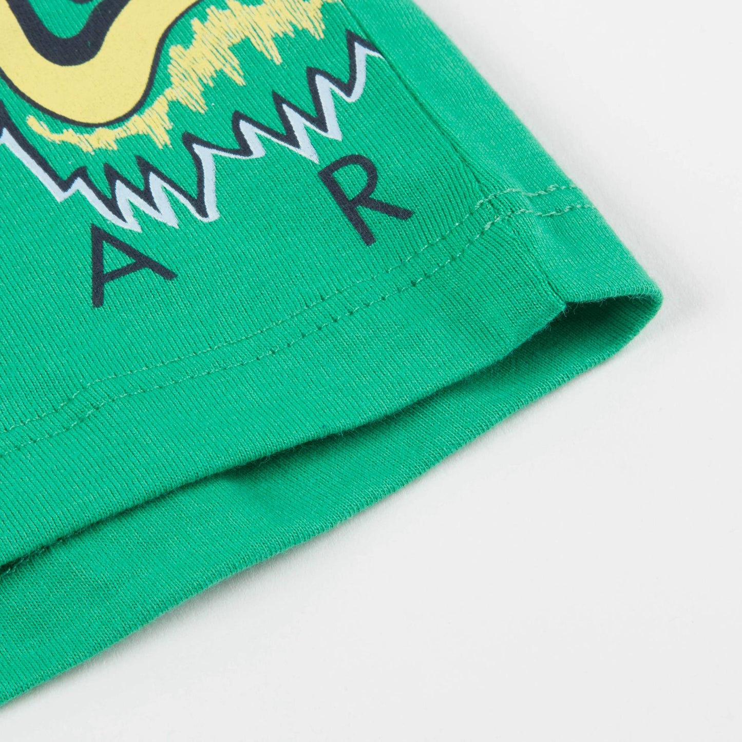 Baby Boys Green Printed Cotton T-shirt