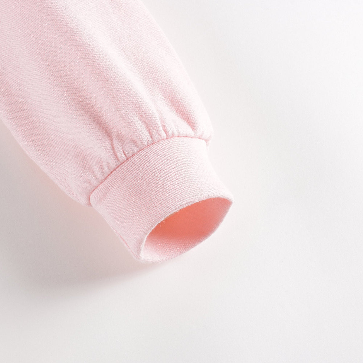 女婴粉色Logo棉卫衣