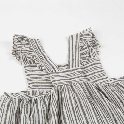 Girls Black & White "Stripes B&W" Dress