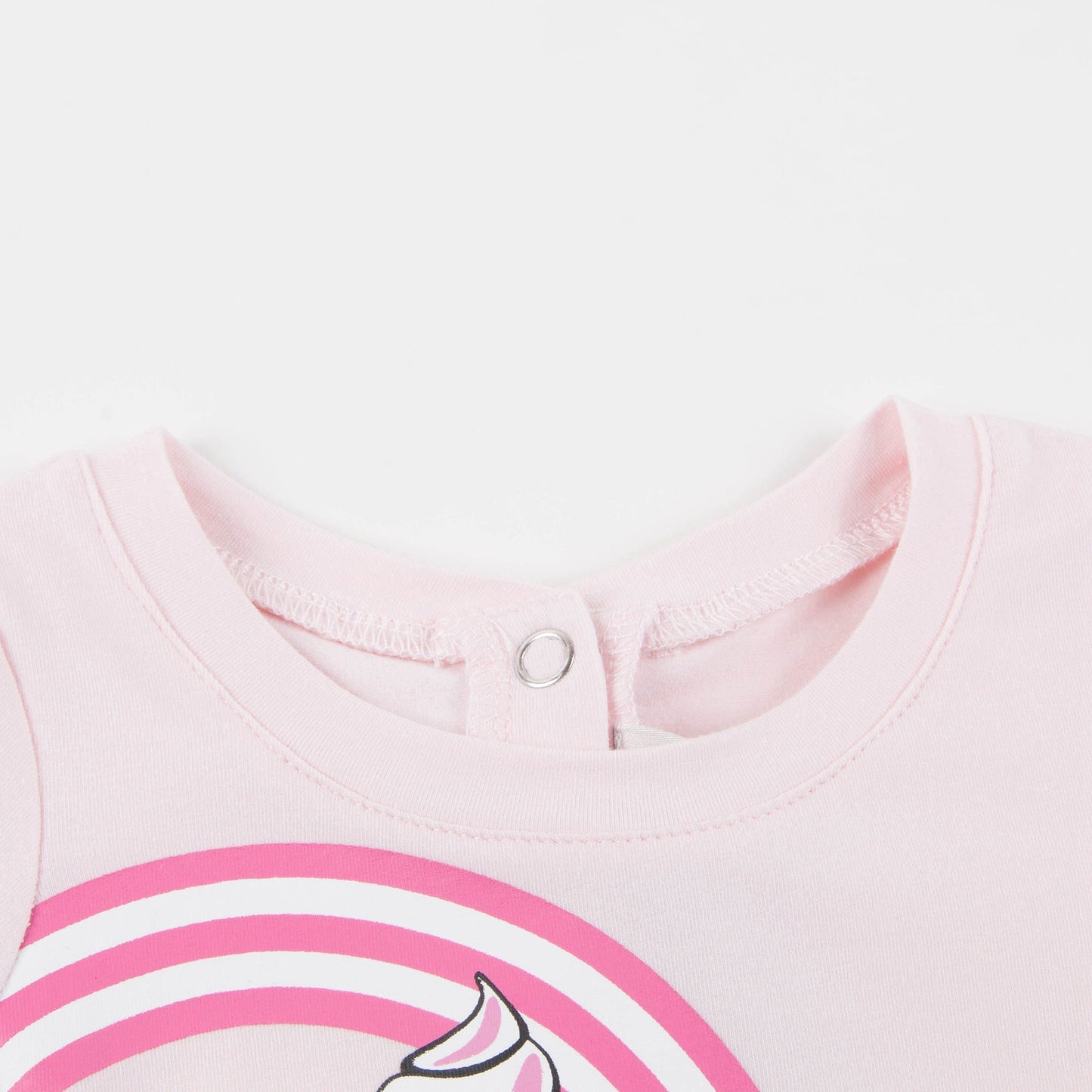 Girls Pink Logo Cotton Dress