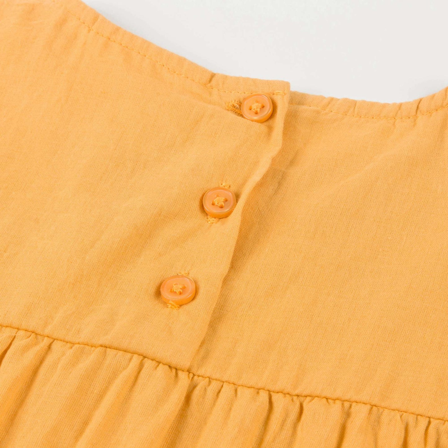 Girls Saffron Cotton Tunic