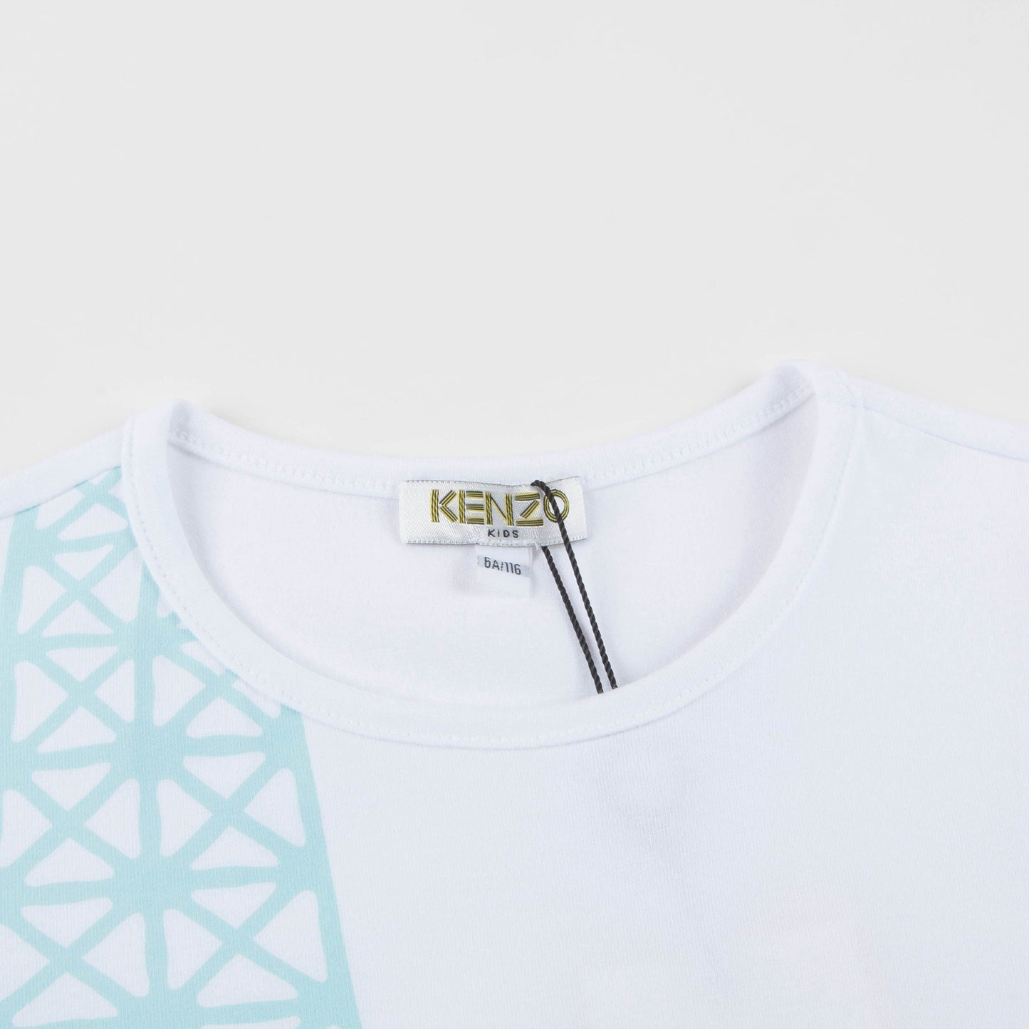 Girls White Eiffel Printed Cotton T-shirt