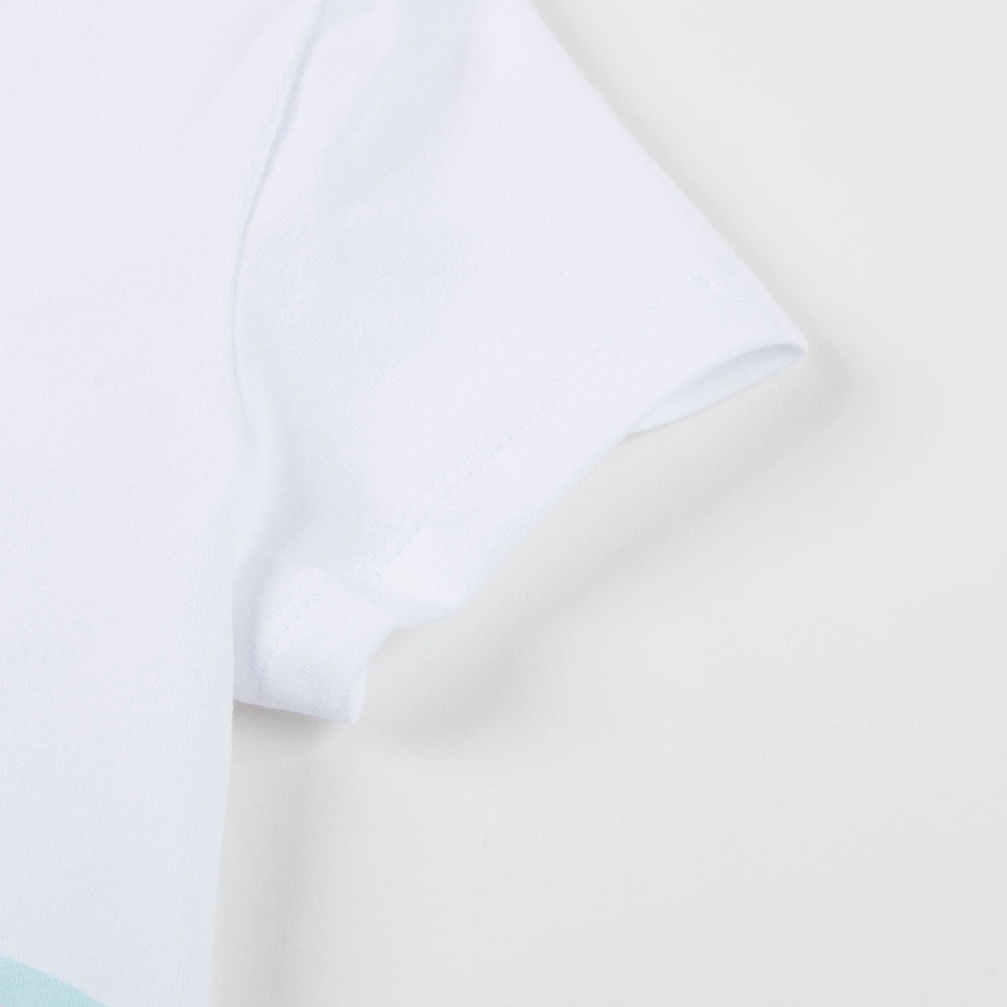 Girls White Eiffel Printed Cotton T-shirt