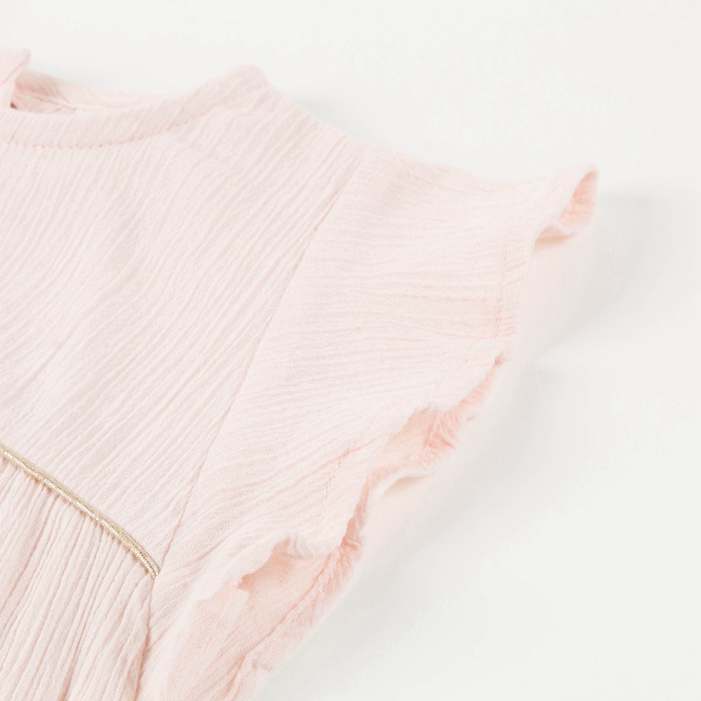 Baby Girls Light Pink "Cotton  Crepe" Dress