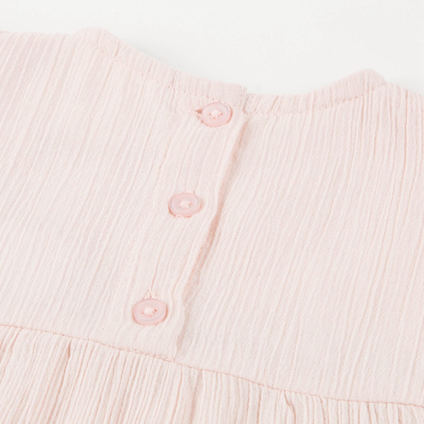 Baby Girls Light Pink "Cotton  Crepe" Dress