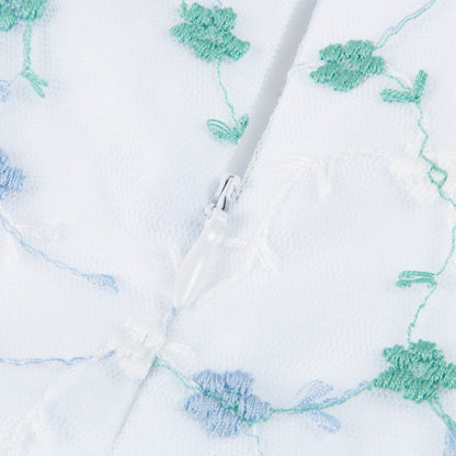 Girls Airforce Blue Cotton Dress