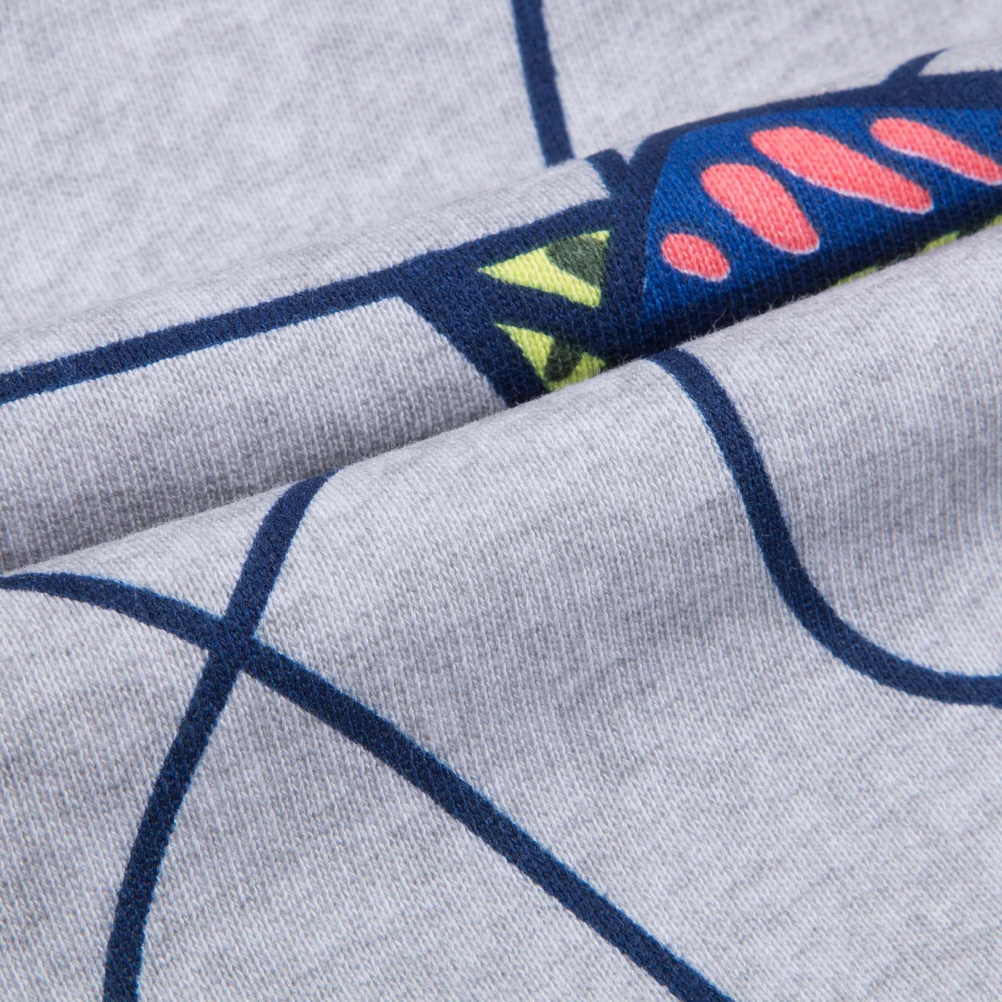 Boys Marl Grey Printed Cotton Shorts