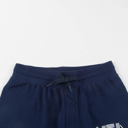 Boys Navy Logo Cotton Shorts