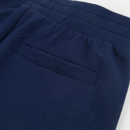 Boys Navy Logo Cotton Shorts