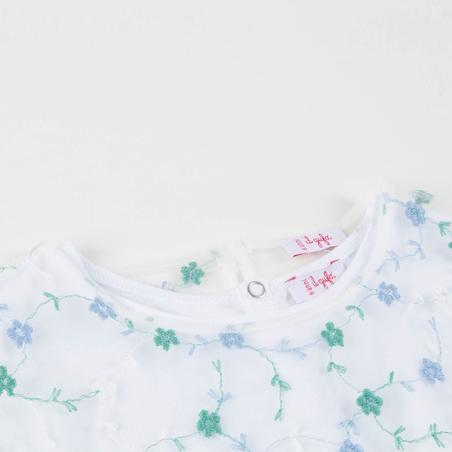 女童浅蓝色棉连衣裙