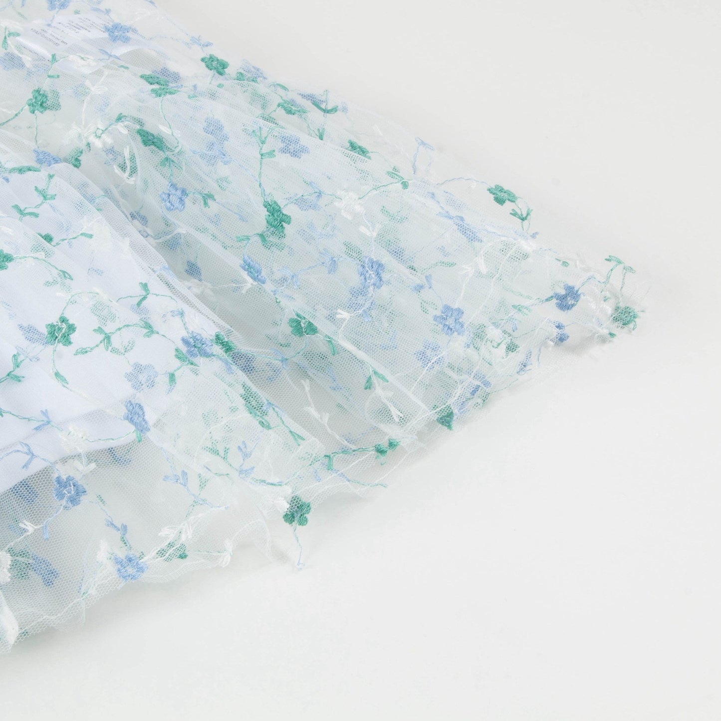 女童浅蓝色棉连衣裙