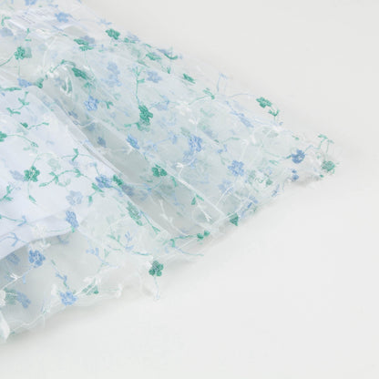 女童浅蓝色棉连衣裙