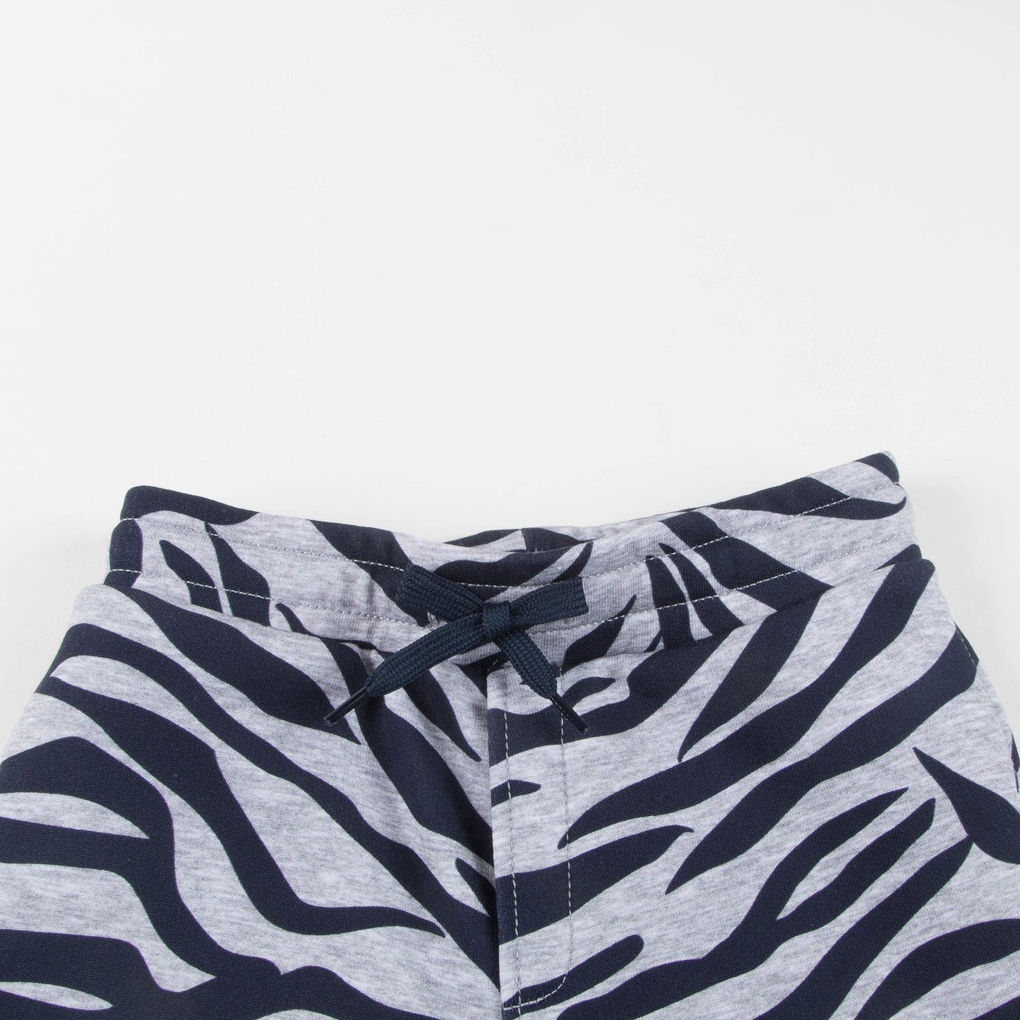 Boys Marl Grey Printed Cotton Shorts