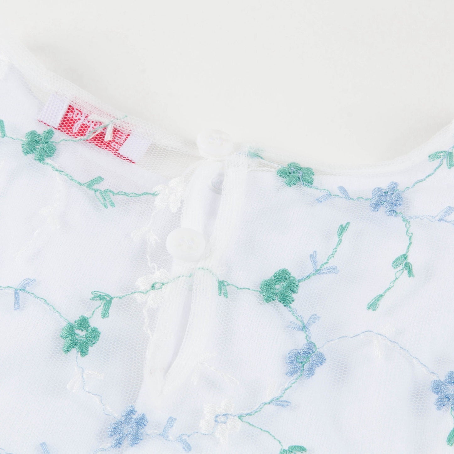 女童浅蓝色棉连衣裙