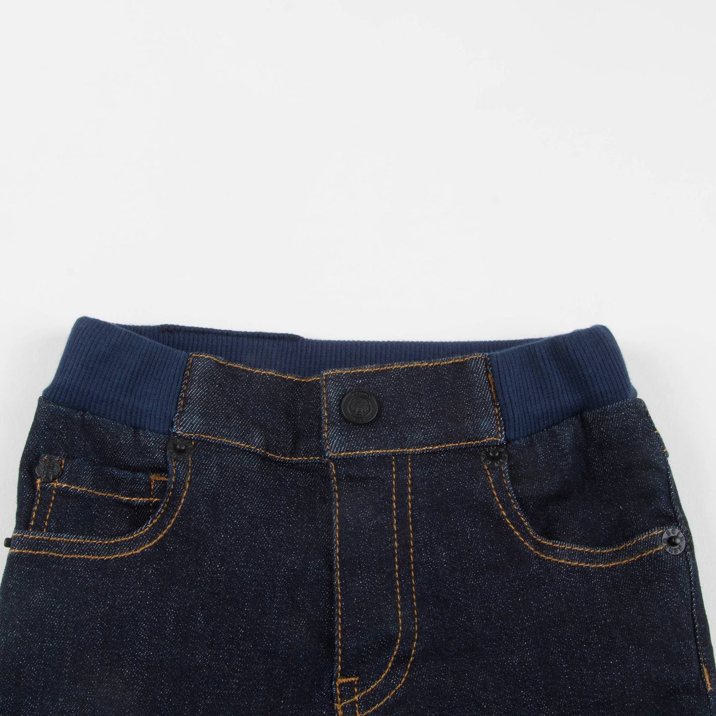 Baby Boys Middle Indigo Cotton Trousers