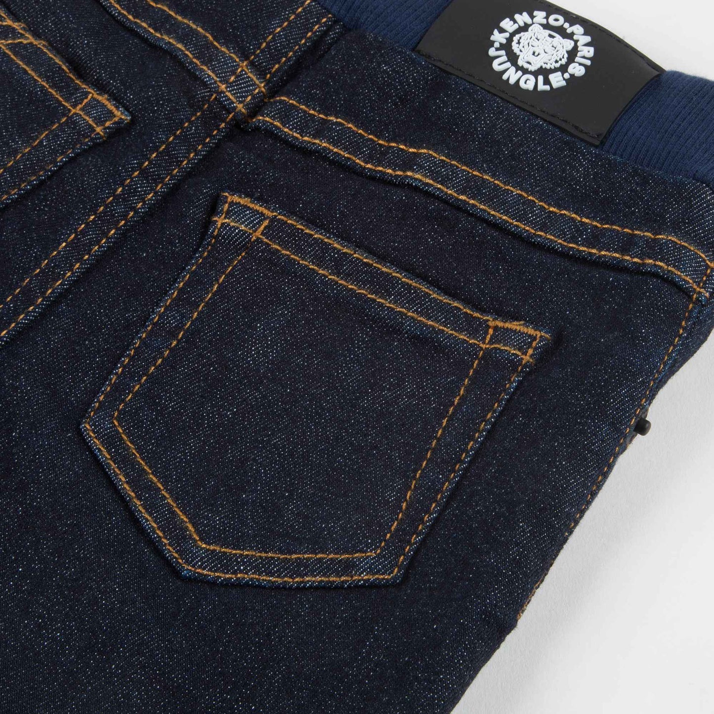 Baby Boys Middle Indigo Cotton Trousers