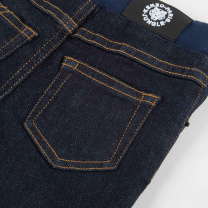 Baby Boys Middle Indigo Cotton Trousers
