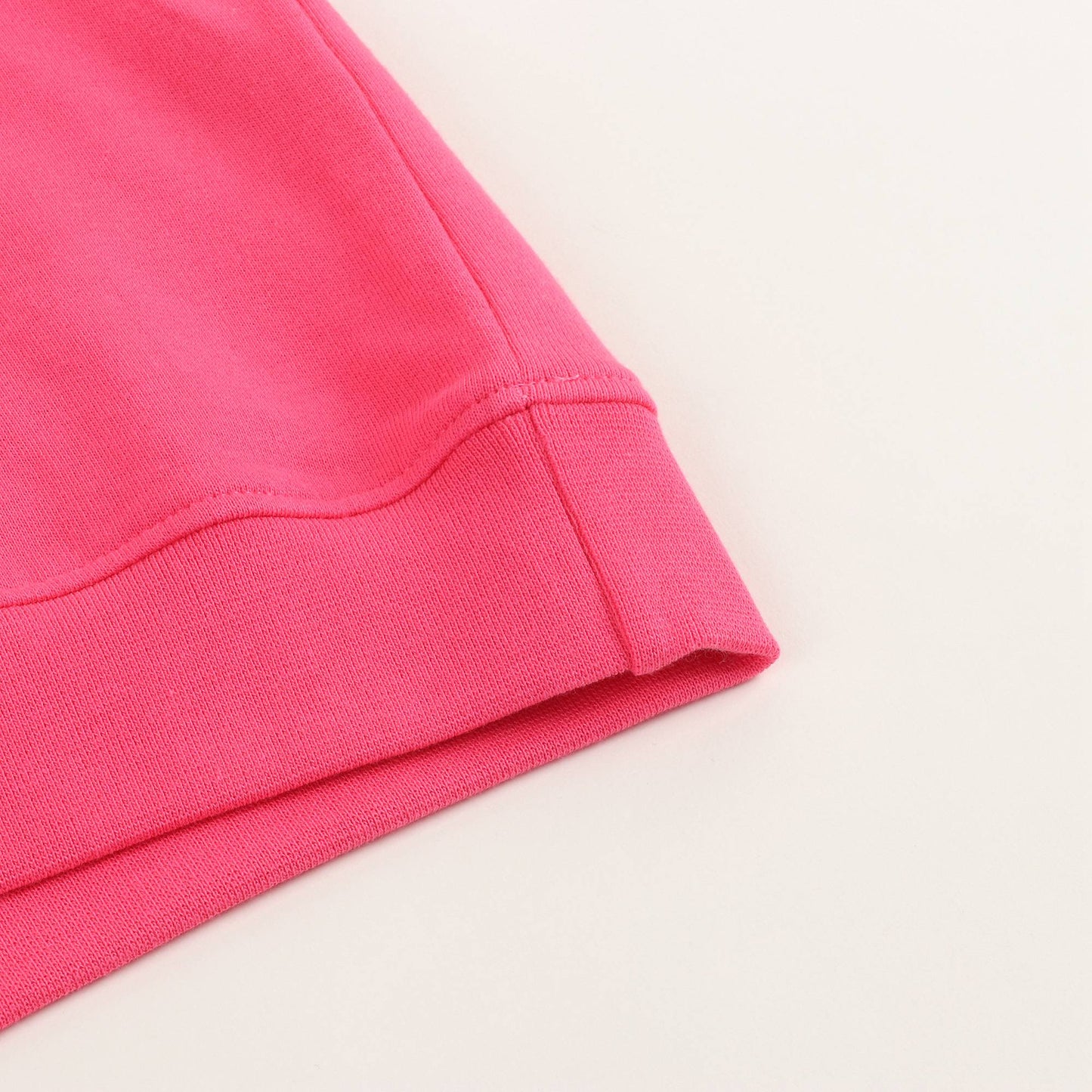 Girls Fuchsia Logo Cotton Sweatshirt