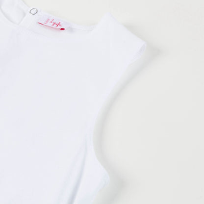 女童浅蓝色棉连衣裙