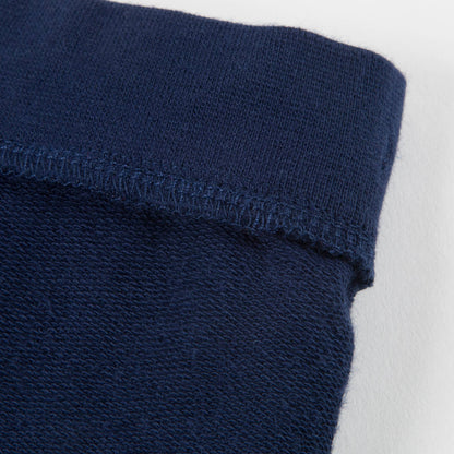 Baby Boys Navy Logo Cotton Trousers