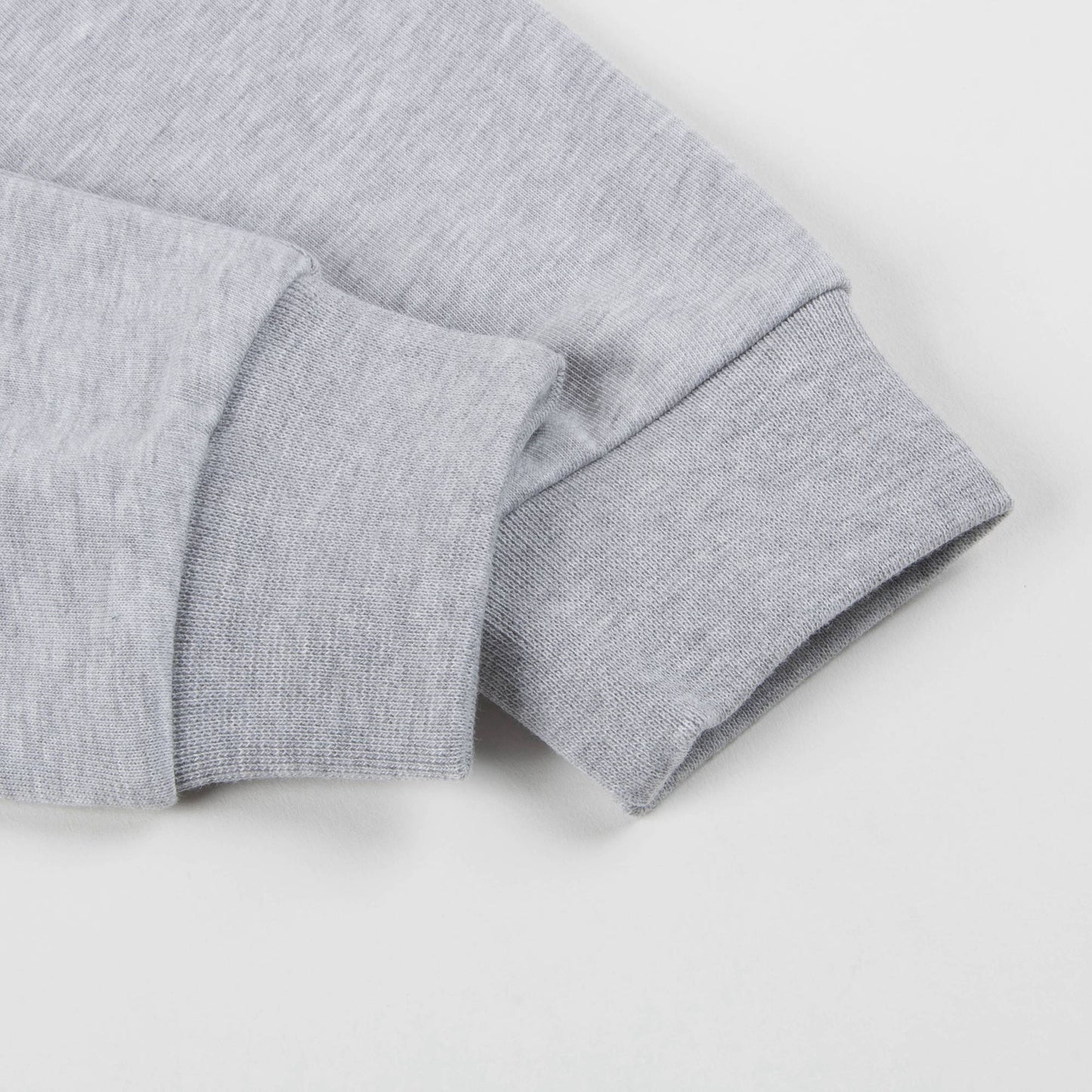 Girls Marl Grey Logo Cotton Trousers