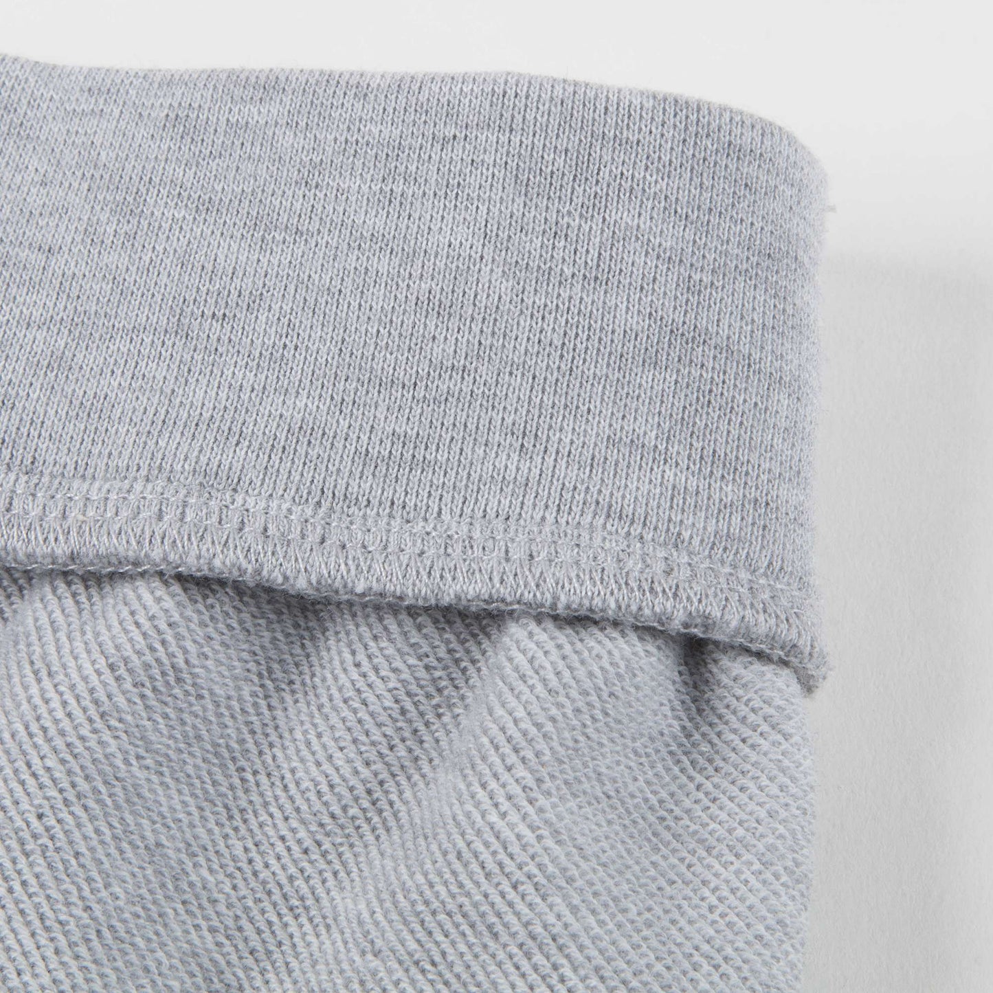 Girls Marl Grey Logo Cotton Trousers