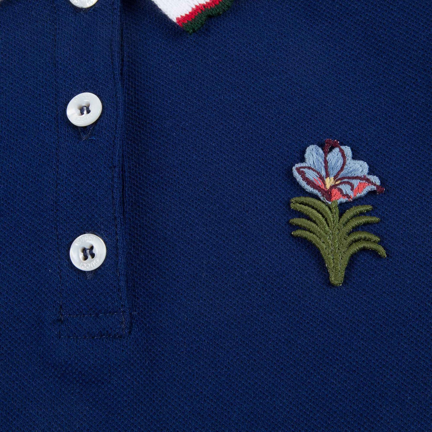 Girls Blue Flower Printed Dress