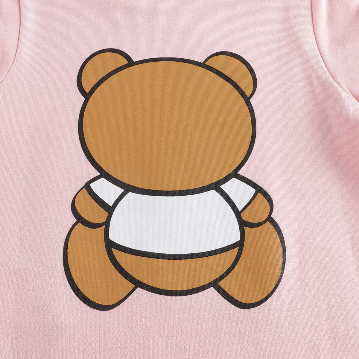 女婴粉色Logo棉连体衣