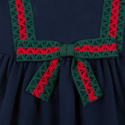 Girls Blue Cotton Dress