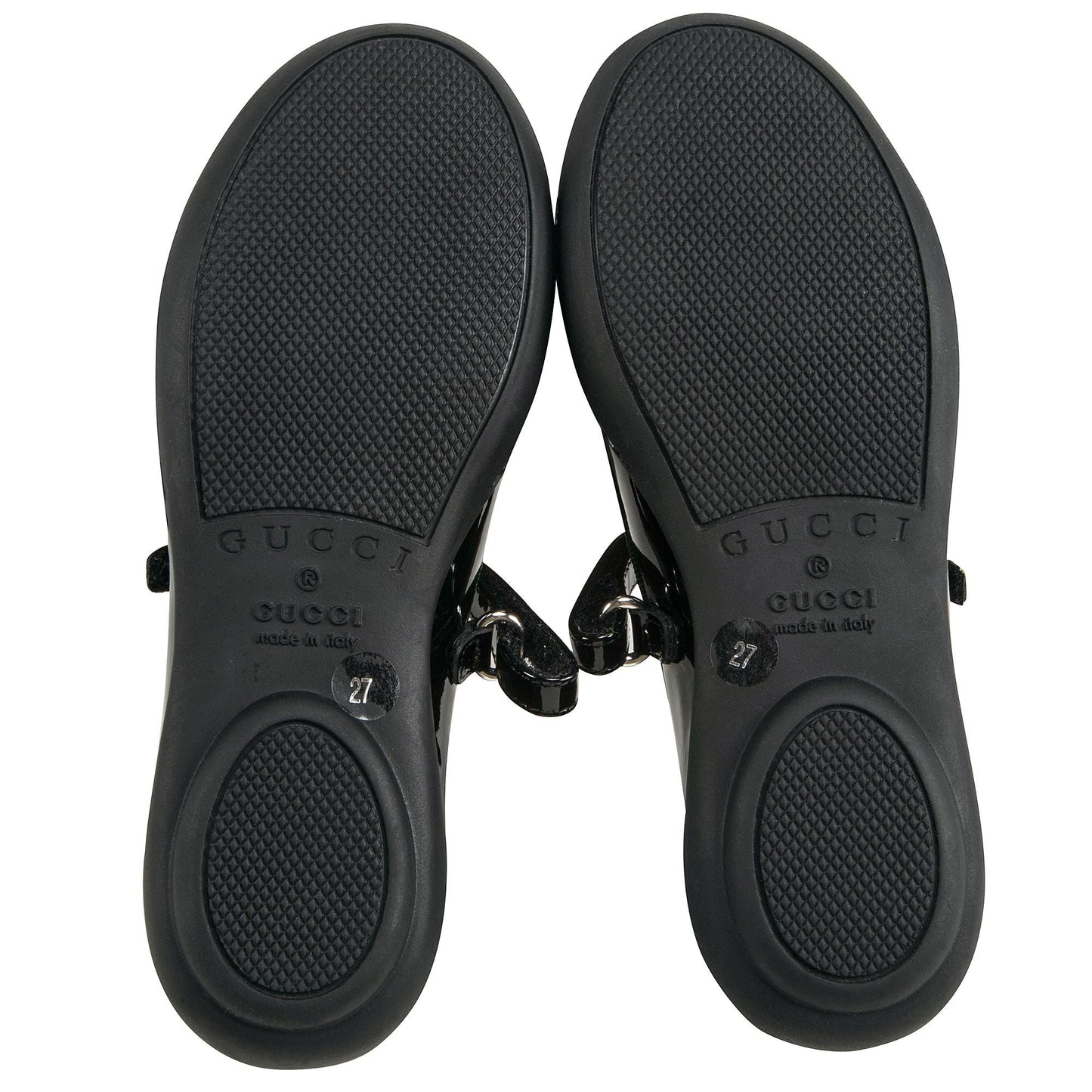 Girls Bright Black Shoes