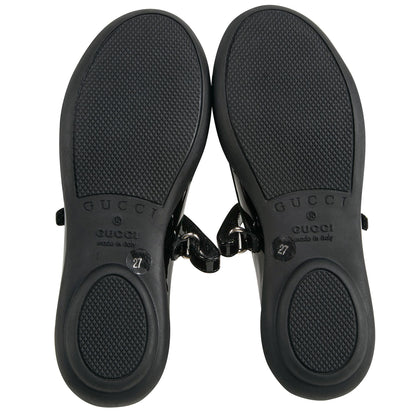 Girls Bright Black Shoes