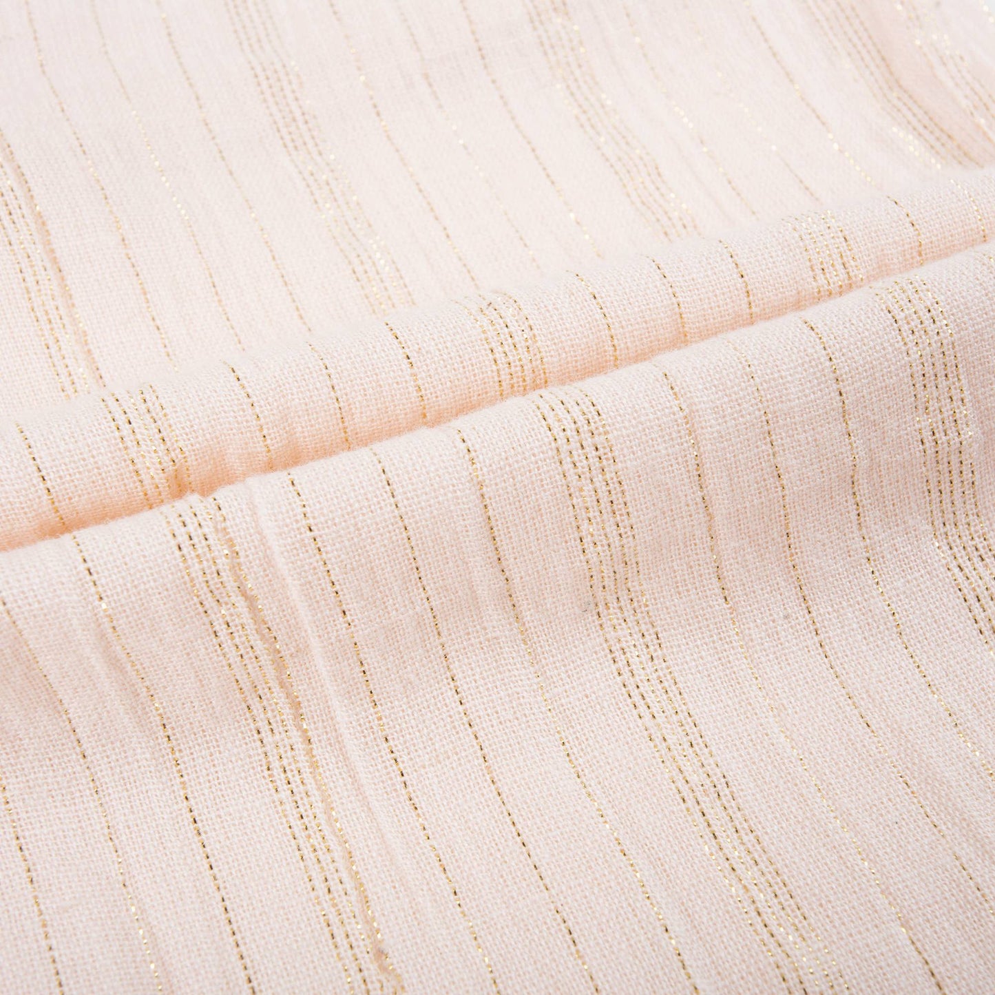 Girls Light Pink "Gold Lurex Stripes" Trousers