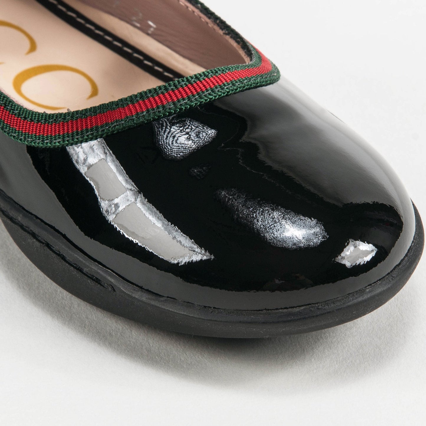 Girls Bright Black Shoes